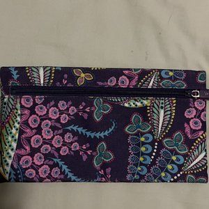 Vera Bradley Batik Leaves Pencil Case